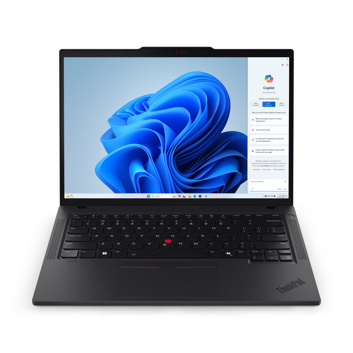 Lenovo ThinkPad T14 Gen 5 (Intel) Intel Core Ultra 7 165U Laptop 35.6 cm (14") Touchscreen WUXGA 32 GB DDR5-SDRAM 512 GB SSD Wi-Fi 6E (802.11ax) Windows 11 Pro English Black - 21ML008NUS