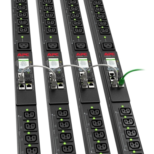 APC NetShelter Switched Rack PDU, 0U, 5.0kW, 200V and 208V, 30A, 21 C13/C15 and 3 C19/C21 outlets - APDU9941