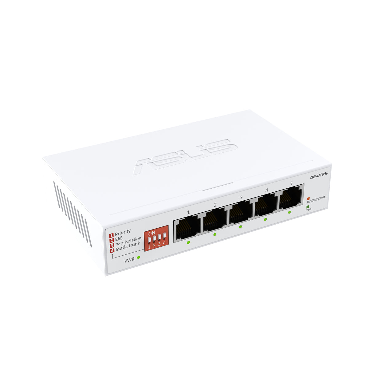 ASUS QG-U1050 Unmanaged 2.5G Ethernet (100/1000/2500) White - QG-U1050 ASUS