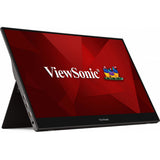 Viewsonic TD1655 computer monitor 39.6 cm (15.6") 1920 x 1080 pixels Full HD LED Touchscreen Multi-user Black, Silver - TD1655