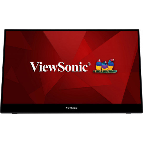Viewsonic TD1655 computer monitor 39.6 cm (15.6") 1920 x 1080 pixels Full HD LED Touchscreen Multi-user Black, Silver - TD1655