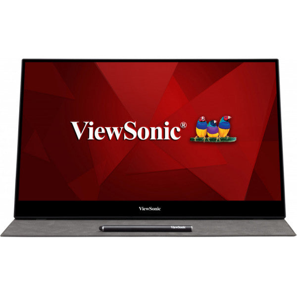 Viewsonic TD1655 computer monitor 39.6 cm (15.6") 1920 x 1080 pixels Full HD LED Touchscreen Multi-user Black, Silver - TD1655
