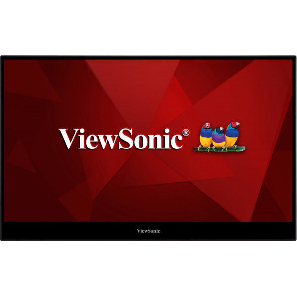 Viewsonic TD1655 computer monitor 39.6 cm (15.6") 1920 x 1080 pixels Full HD LED Touchscreen Multi-user Black, Silver - TD1655