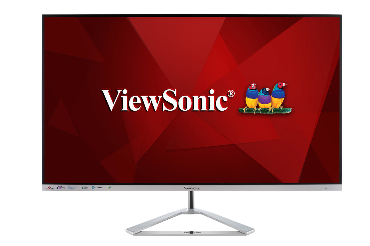 Viewsonic VX Series VX3276-4K-mhd computer monitor 81.3 cm (32") 3840 x 2160 pixels 4K Ultra HD LED Silver - VX3276-4K-MHD