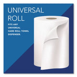 Essential High Capacity Hard Roll Towels for Business, 1-Ply, 8" x 1,000 ft, 1.5" Core, Recycled, White, 6 Rolls/Carton - 01005 LEGRAND