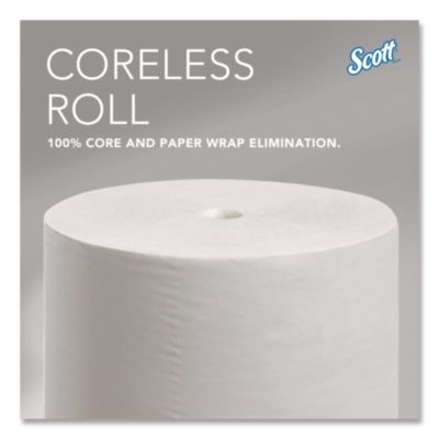 Essential Coreless SRB Bathroom Tissue, Septic Safe, 2-Ply, White, 1,000 Sheets/Roll, 36 Rolls/Carton - 04007 C2G