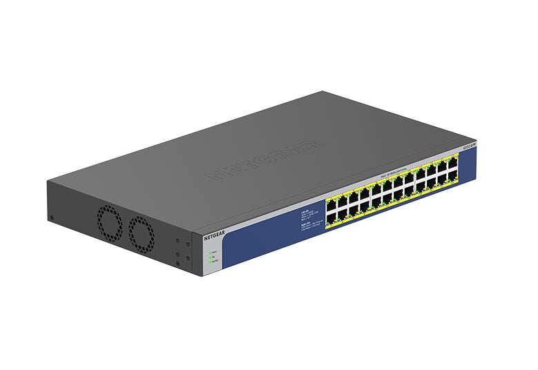 NETGEAR GS524PP Unmanaged Gigabit Ethernet (10/100/1000) Power over Ethernet (PoE) Grey - GS524PP-100NAS