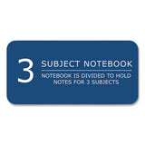 Subject Wirebound Notebook, 3-Subject, Medium/College Rule, Assorted Cover Colors, (120) 10.5 x 8 Sheets, 24/Carton - 10359 C2G