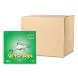 Kids Sketch Notepad, Green Cover, Unruled, (40) White 9 x 9 Sheets, 12/Carton - 52509