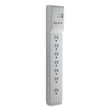 BELKIN Home/Office Surge Protector, 7 AC Outlets, 12 ft Cord, 2,160 J, White - BE107200-12