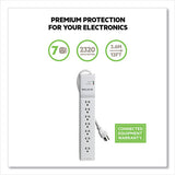 BELKIN Home/Office Surge Protector, 7 AC Outlets, 12 ft Cord, 2,160 J, White - BE107200-12