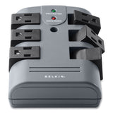 BELKIN Pivot Plug Surge Protector, 6 AC Outlets, 1,080 J, Gray - BP106000