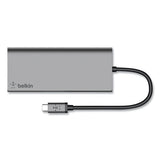 BELKIN USB-C Multimedia Hub, 6 Ports, Space Gray - F4U092BTSGY