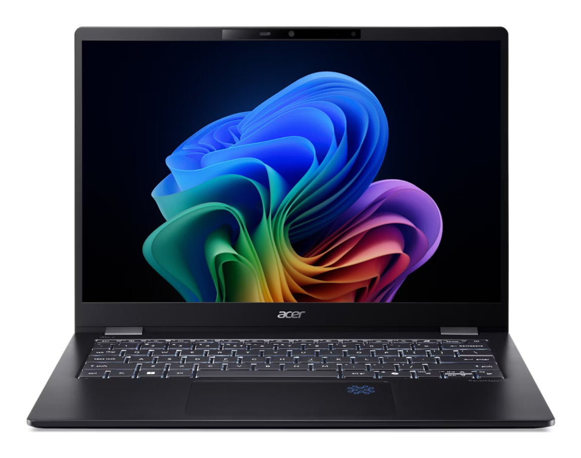 Acer TravelMate P6 14 AI TMP614-54-783H Copilot+ PC Intel Core Ultra 7 256V Laptop 35.6 cm (14") WQXGA+ 16 GB LPDDR5x-SDRAM 1 TB SSD Wi-Fi 7 (802.11be) Windows 11 Pro Black - NX.BJJAA.001 ACER
