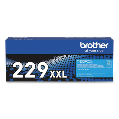 BROTHER  Super High-Yield Toner, 4,000 Page-Yield, Cyan - TN229XXLC BROTHER