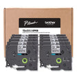 BROTHER TZe Series Standard Adhesive Laminated Labeling Tape, 0.5", Black on White, 10/Pack - TZE23110PKB BROTHER