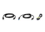 ATEN 2L-7D02UDPX3 KVM cable Black 1.8 m - 2L7D02UDPX3
