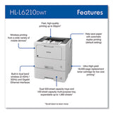 HL-L6210DWT Wireless Business Monochrome Laser Printer with Dual Paper Trays - HLL6210DWT