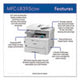 Workhorse MFC-L8395CDW Digital Color All-in-One Printer, Copy/Fax/Print/Scan - MFCL8395CDW