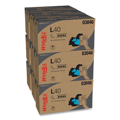 L40 Towels, POP-UP Box, 10.8 x 10, White, 90/Box, 9 Boxes/Carton - 03046 C2G