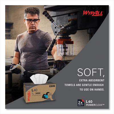L40 Towels, POP-UP Box, 10.8 x 10, White, 90/Box, 9 Boxes/Carton - 03046 C2G