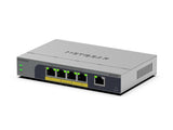 NETGEAR GS105EP Unmanaged Gigabit Ethernet (10/100/1000) Power over Ethernet (PoE) Grey - GS105EP-100NAS