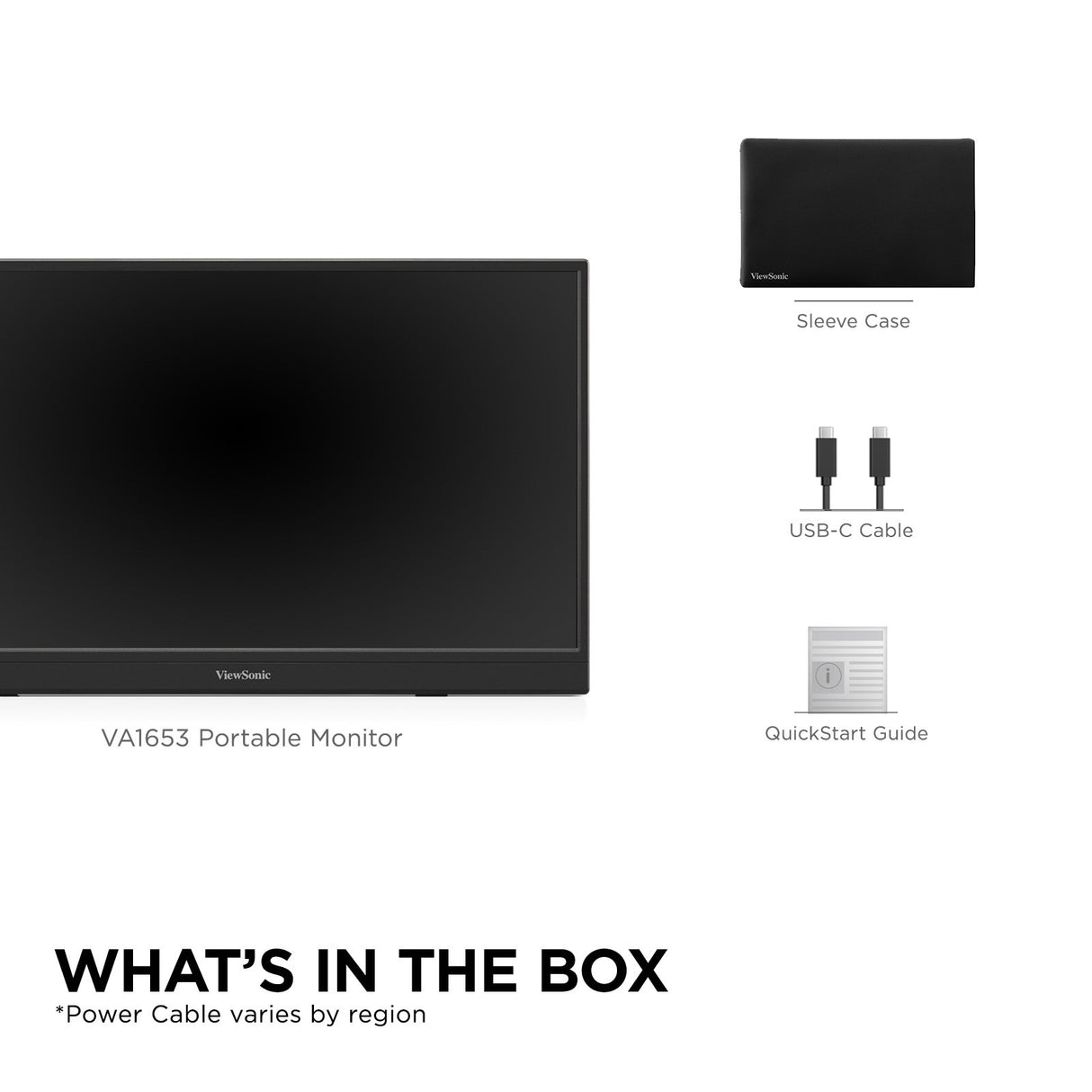 Viewsonic VA VA1653 computer monitor 39.6 cm (15.6") 1920 x 1080 pixels Full HD LED Black - VA1653