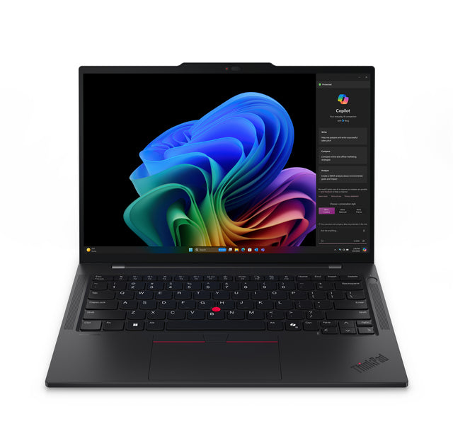 Lenovo ThinkPad T14s Gen 6 (Snapdragon) Copilot+ PC X1E-78-100 Laptop 35.6 cm (14") WUXGA 32 GB LPDDR5x-SDRAM 1 TB SSD Wi-Fi 7 (802.11be) Windows 11 Pro Black - 21N10000US LENOVO