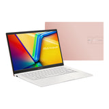 ASUS Vivobook 14 F1404VAP-QB52-PK Intel Core 5 120U Laptop 35.6 cm (14") Full HD 8 GB DDR4-SDRAM 512 GB SSD Wi-Fi 6 (802.11ax) Windows 11 Home Pink, Silver - F1404VAP-QB52-PK ASUS