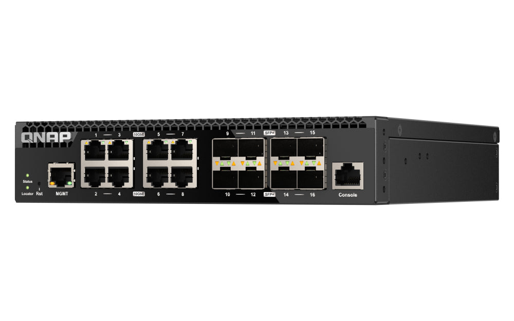 QNAP QSW-M3216R-8S8T network switch Managed L2/L3 10G Ethernet (100/1000/10000) 1U Black - QSW-M3216R-8S8T-US