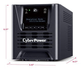 CyberPower Smart App Sinewave uninterruptible power supply (UPS) Line-Interactive 0.75 kVA 750 W 6 AC outlet(s) - PR750LCD3C CYBERPOWER