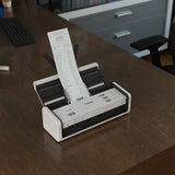 Brother ADS-1300W Compact Duplex Desktop Scanner with Single Pass Double-Sided Scanning (White) - ADS1350W