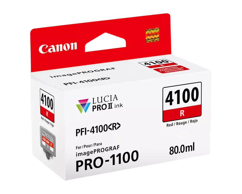 Canon (PFI-4100) Red Ink Tank (80mL) - 6785C002