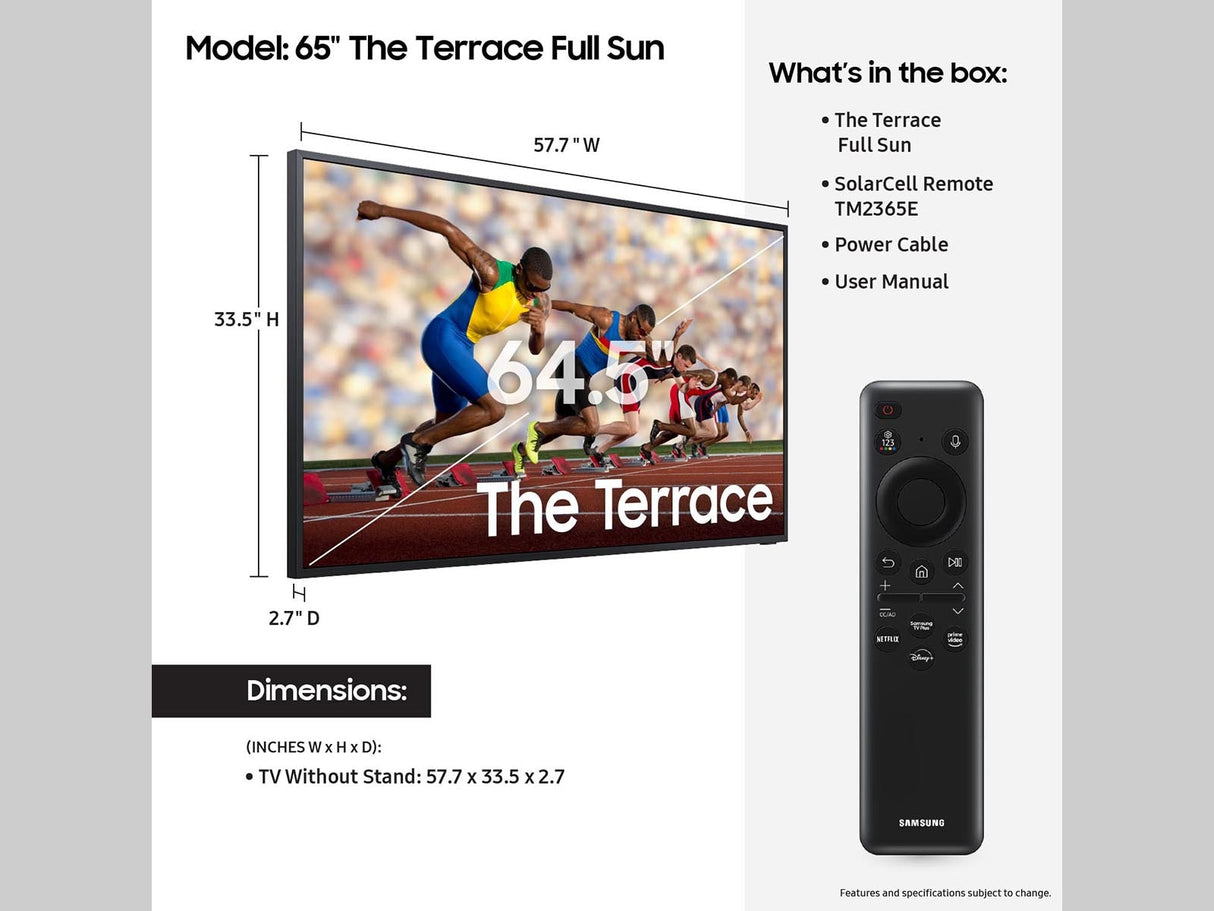Samsung The Terrace 65 Inch Class - QN65LST9DAFXZA