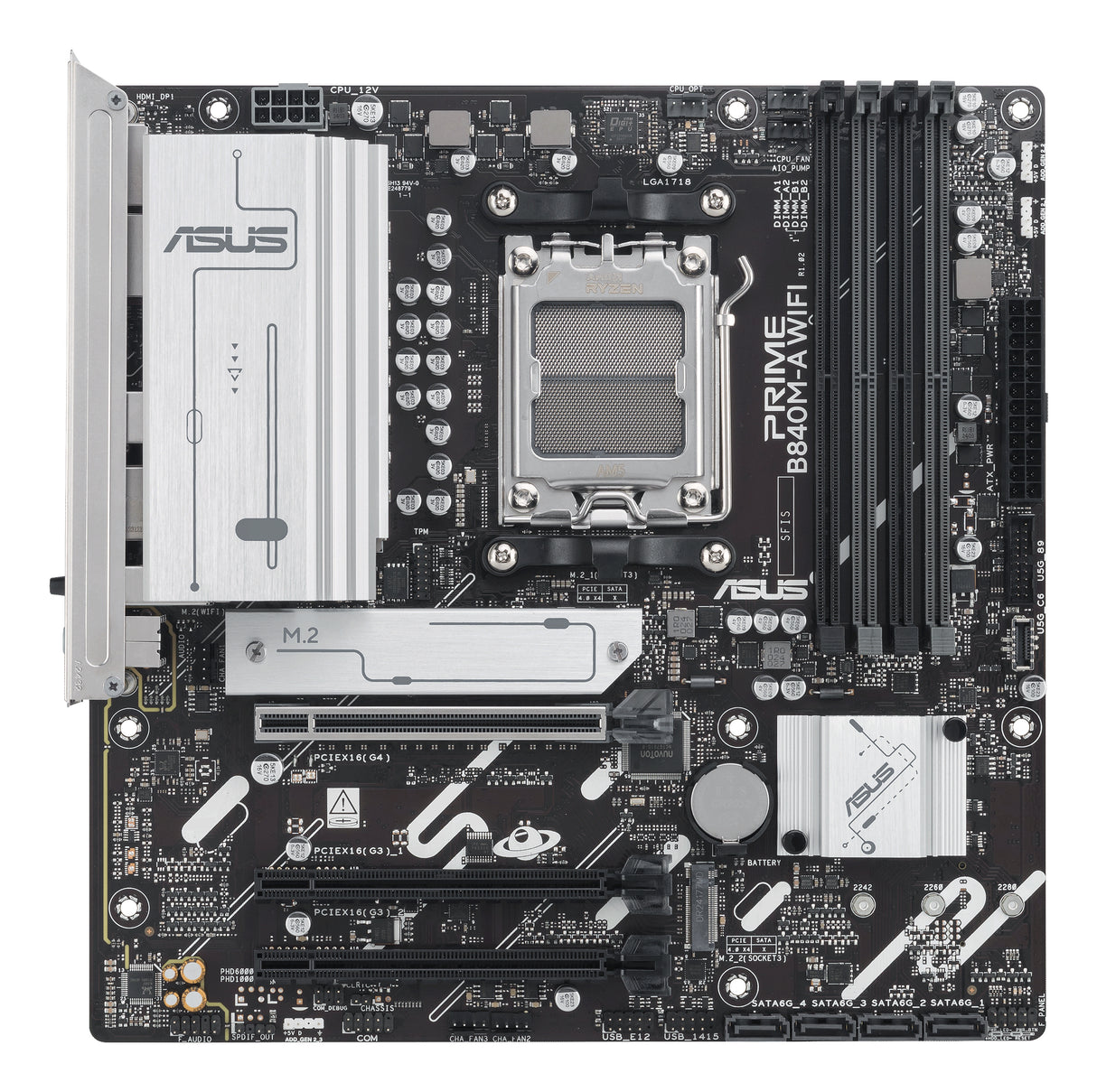 ASUS PRIME B840M-A WIFI-CSM motherboard AMD B840 Socket AM5 micro ATX - PRIME B840M-A WIFI-CSM