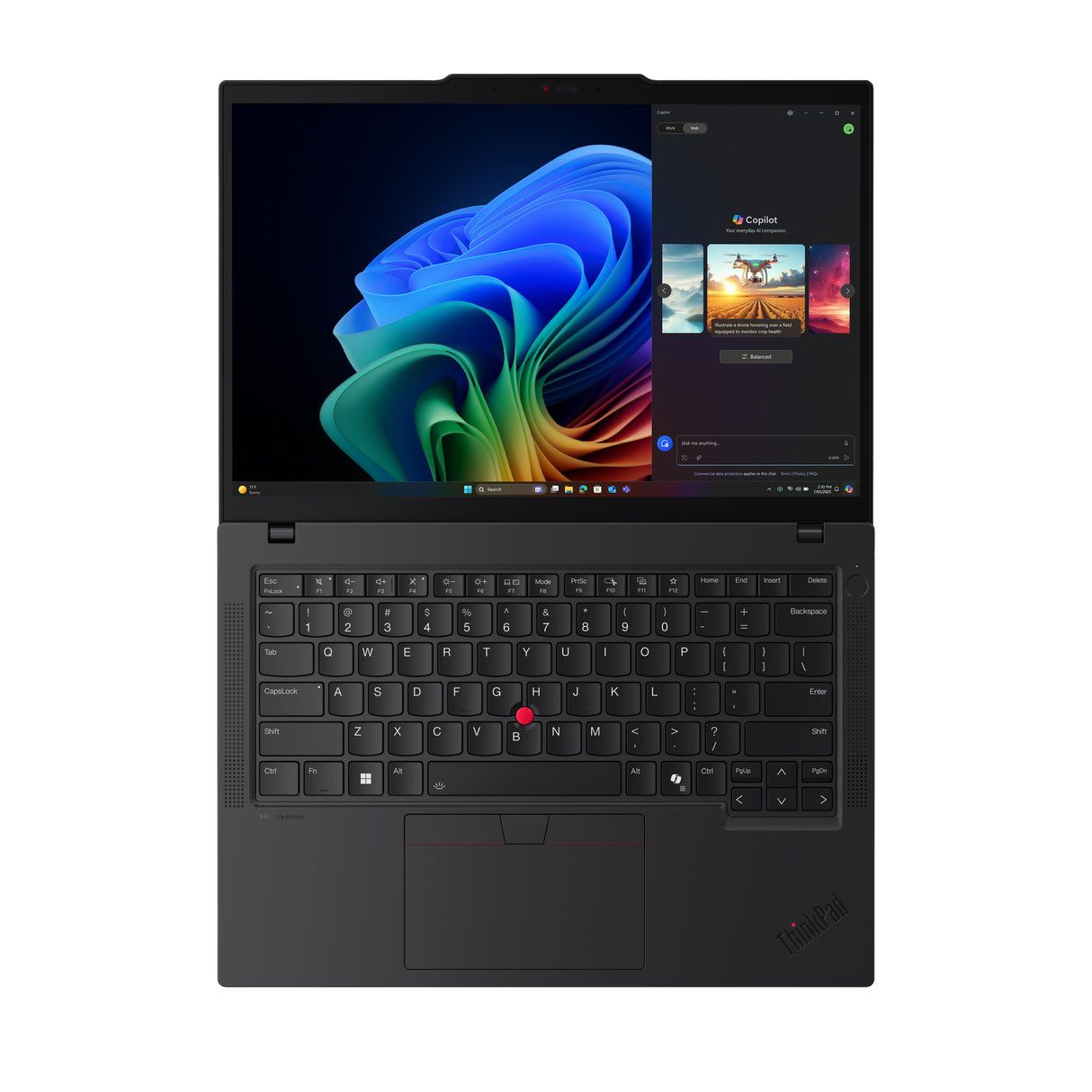 Lenovo ThinkPad T14 Gen 6 (AMD) Copilot+ PC AMD Ryzen™ AI 7 350 Laptop 35.6 cm (14") Touchscreen WUXGA 32 GB DDR5-SDRAM 512 GB SSD Wi-Fi 7 (802.11be) Windows 11 Pro Black - 21QJ00CTUS