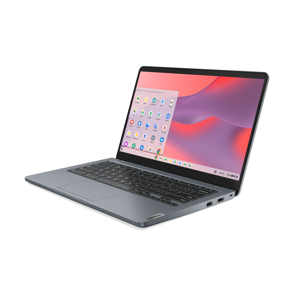 Lenovo 14e Chromebook Gen 3 N100 35.6 cm (14") Full HD 8 GB LPDDR5-SDRAM 64 GB eMMC Wi-Fi 6E (802.11ax) ChromeOS Grey - 82W6003DUS LENOVO