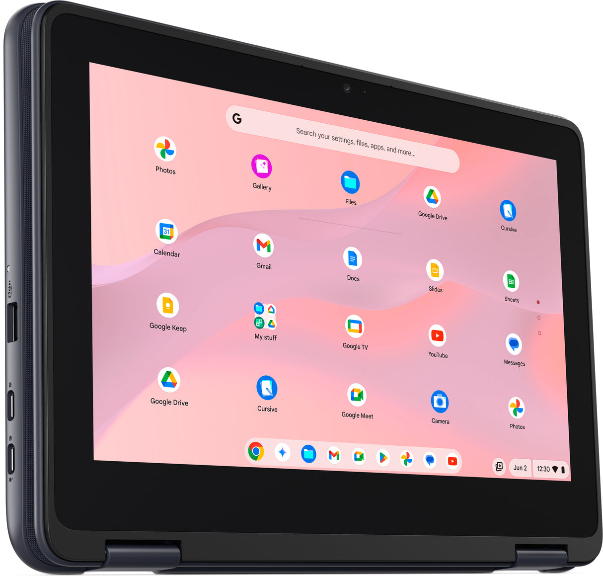 DELL Chromebook CC11260 2-in-1 Intel® N N150 Hybrid (2-in-1) 29.5 cm (11.6") Touchscreen HD 4 GB LPDDR5-SDRAM 64 GB eMMC Wi-Fi 6E (802.11ax) ChromeOS Grey - TPVH4
