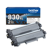 BROTHER TN830XL High-Yield Toner, 3,000 Page-Yield, Black, 2/Pack - TN830XL2PK