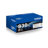 BROTHER TN830XL High-Yield Toner, 3,000 Page-Yield, Black, 2/Pack - TN830XL2PK