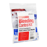 Critical Essentials Bleeding Control Kit for Limb, Chest and Torso Wounds, 11 Pieces, Plastic Bag - 91137