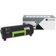 60F000G Return Program Toner Cartridge, 2,500 Page-Yield, Black - 60F000G