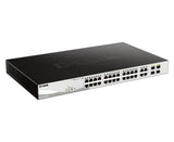 D-Link 28-Port Gigabit PoE Smart Managed Switch including 4 Combo Ports - DGS-1210-28P D-LINK