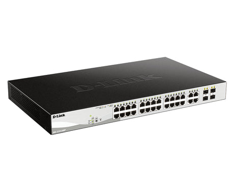 D-Link 28-Port Gigabit PoE Smart Managed Switch including 4 Combo Ports - DGS-1210-28P D-LINK