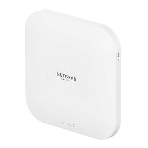 NETGEAR Insight Cloud Managed WiFi 6 AX3600 Dual Band Access Point (WAX620) 3600 Mbit/s White Power over Ethernet (PoE) - WAX620-100NAS