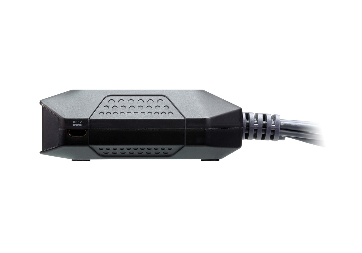 ATEN 2-Port USB 4K HDMI Cable KVM Switch with Remote Port Selector - CS22H