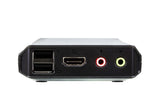 ATEN 2-Port USB 4K HDMI Cable KVM Switch with Remote Port Selector - CS22H