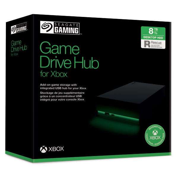 Seagate Game Drive Hub for Xbox external hard drive 8 TB USB Type-A / USB Type-C 3.2 Gen 1 (3.1 Gen 1) Black - STKW8000400