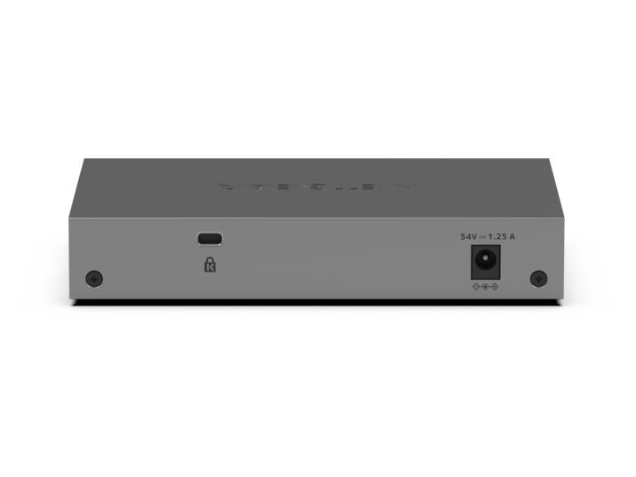NETGEAR GS105EP Unmanaged Gigabit Ethernet (10/100/1000) Power over Ethernet (PoE) Grey - GS105EP-100NAS