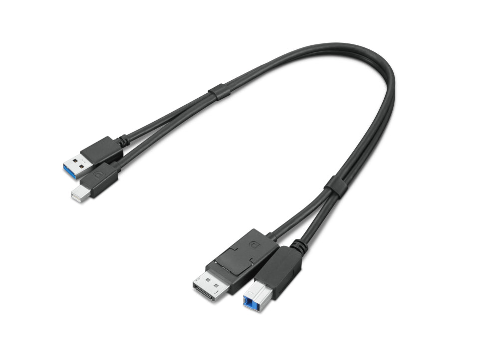 Lenovo 4X91D11453 USB cable USB 3.2 Gen 1 (3.1 Gen 1) 0.43 m USB A USB B Black - 4X91D11453